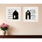 Homeroots Set Of Two House or Blessing White Framed Print Wall Art, 2PK 407479 - alternate 5