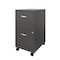 Space Solutions 14.25 in W 2 Drawer Mobile Vertical File Cabinet, Metallic Charcoal 22616 - alternate 15