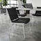 Flash Furniture HERCULES Big & Tall 1000 lb. Rated Black Vinyl Stack Chair XU-60555-BLK-VYL-GG - alternate 9