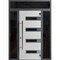 Vdomdoors Front Exterior Prehung Steel Door Ronex0131 Black Enamel 2 Sidelight and Transom Window Sidelite RONEX0131EXD-BLK-W14+36+14 X H80+16-LH-I - alternate 1