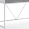 Homeroots 43" White and Gray Writing Desk With Two Drawers 543783 - alternate 8