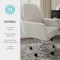 Martha Stewart Clara Upholstered Office Chair in Bedford Gray/Polished Nickel CH-240231-1-GY-MS - alternate 10
