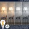Luxrite Vintage A19 LED Light Bulbs, 75W Equivalent, 4CCT Selectable (2700K/3000K/4000K/5000K), 6PK LR21621 - alternate 8