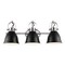 Jonathan Y Phineas 25.5" 3-Light Adjustable Farmhouse Bohemian Iron LED Vanity Light, Black/Nickel JYL1116A - alternate 1