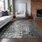 Homeroots 3' X 5' Charcoal Ikat Washable Indoor Outdoor Area Rug 576977 - alternate 8
