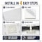 Kable Kontrol Adhesive Cable Tie Mounts, 1-1/2" Sq, Natural Nylon, PK100 PK100 CT285 - alternate 5