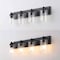 Jonathan Y Irving 27.75" 4-Light Seeded Glass/Iron Modern Contemporary LED Vanity Light, Black JYL7558B - alternate 11