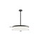 Afx Edge Round - LED Pendant - 20in W - 120-277V - Black EGRP20LAJUDBK - alternate 6