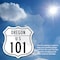 Signmission Oregon Route Marker Shield Sign Us 101, 4 inch X 4 inch, Vinyl Decal, 5PK SHI-D-5PACK-4-427 - alternate 5