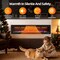 Edendirect 76.43-in W Black Wall mount LED Flat wall Electric Fireplace with Remote Control Included ZR-BI74 - alternate 9