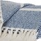 Homeroots Blue Woven Cotton Striped Throw Blanket 478681 - alternate 8