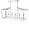 Jonathan Y Pagoda 49" 6-Light Classic Traditional Metal Linear Cage Lantern LED Pendant, Chrome JYL7439C - alternate 14