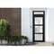 Vdomdoors Front Exterior Prehung FiberGlass Door Frosted Glass / Manux 8552 Matte Black / Transom Window / Of MANUX8552EXD-BLK-W36 x H80+14-LH - alternate 4