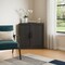 Homeroots 31in Black Wood Corner Accent Cabinet 693400 - alternate 6
