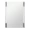 Homeroots 43" White Steel Framed Accent Mirror 510895 - alternate 6
