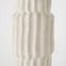 Homeroots 23" Cream Abstract Cylinder Ceramic Table Vase 397583 - alternate 4