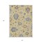 Homeroots 5' X 8' Gold Brown And Blue Floral Washable Indoor Outdoor Area Rug 606153 - alternate 8