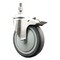 Service Caster 5 Inch 316SS Thermoplastic Rubber Swivel 12mm Stem Caster Total Lock Brake SCC-SS316TSTTL20S514-TPRB-M1215 - alternate 1