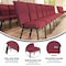 Flash Furniture Advantage Burgundy Pattern Discount Church Chair, 21" Wide EPCHT-100 - alternate 10