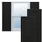 Ekena Millwork True Fit PVC Two Equal Raised Panel Shutters, Black, 15W x 73H, PR TFP101RPF15X073BL - alternate 1