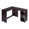 Homeroots 47" Brown Wood L Shape Computer Desk 568048 - alternate 1