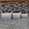 Home-Complete 3-Piece Storage Basket Set Small, Medium, and Large Rope Baskets for Makeup, Towel, or Office, Gray ST-HOME5-GRY - alternate 4