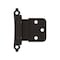 Amerock 3/8in 10 mm Inset Self-Closing, Face Mount Oil-Rubbed Bronze Hinge - 1 Pair BPR7928ORB - alternate 1