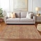 Homeroots 5' X 8' Copper And Ivory Geometric Washable Indoor Outdoor Area Rug 614066 - alternate 8