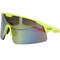 Bouton Optical Enhanced Coverage Half-Frame Safety Glasses, w/Hi-Vis Green Frame, Silver Mirror Plus PRO Lens, and An 250-41-0004 - alternate 1