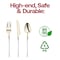 Smarty Had A Party Gold with White Handle Moderno Plastic Cutlery Set - Spoons, Forks and Knives (240 Guests), 720PK 9320-GWSCS-CASE - alternate 6