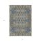Homeroots 10' X 14' Blue Taupe And Beige Moroccan Washable Indoor Outdoor Area Rug 577192 - alternate 9