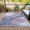Homeroots 3' X 5' Blush And Gray Abstract Washable Indoor Outdoor Area Rug 631873 - alternate 8