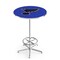 Holland Bar Stool Co 42" Chrome St Louis Blues Pub Table, 36" dia. Top L216C4236STLBlu - alternate 1