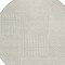 Homeroots 8' Beige And Ivory Round Geometric Washable Indoor Outdoor Area Rug 600722 - alternate 9