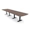 Skutchi Designs 16 Person Conference Table With Power Unit | 16' Arc Rectangle Table | Harmony Series HAR-AREC-48X192-T.BK-H3041-NA - alternate 1
