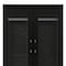 Homeroots 71" Black Wood Two Door Two Drawer Combo Dresser 617972 - alternate 13