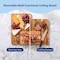 Happimess Hespera Handcrafted Acacia Wood Grain Reversible Cutting Board w/Juice Grooves and Built-In Handle,  CUT1004A-3SET - alternate 6