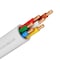 Syston Cable Technology 18/6 Thermostat HVAC Heating Cable Wire, Solid Copper 18 AWG 6 Conductors CL3R/CMR/FT4, 20 ft White 7432-20WH - alternate 1