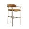 Manhattan Comfort Serene Metal Upholstered Counter Stool in Turmeric CS1884-TU - alternate 8