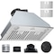 Vevor Built-in Range Hood Insert Vent Hood 800CFM 30in Push Button Control E70-27 - alternate 1