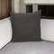 Homeroots 20" Gray Cotton Throw Pillow With Texture 529312 - alternate 1