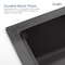 Wrightmaster 30 in. Undermount Single Bowl 20 Gauge Black Stainless Steel Kitchen Sink with Drain ZOR-BL07D301908 - alternate 9