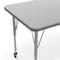 Flash Furniture Commercial Adjustable Height Rectangular Activity Table - Locking Casters-Gray XU-A2448-REC-GRY-T-P-CAS-GG - alternate 10