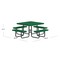 Leisure Craft Square Portable Picnic Table, Green, 46 in L T46SQP-GREEN - alternate 6