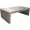Homeroots 54" Silver Aluminum and Solid Wood Sled Coffee Table 605491 - alternate 8