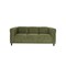 Homeroots 72" Moss Green Suede Sofa With Black Legs 530481 - alternate 5