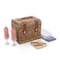 Picnic Time Family Of Brands Napa Wine & Cheese Picnic Basket, Adeline Collection - Deep Purple with Coral Pattern 215-19-320-000-0 - alternate 6