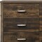 Homeroots 59" Dark Brown Solid and Manufactured Wood Six Drawer Double Dresser 490467 - alternate 5