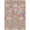 Homeroots 8' X 10' Orange Pink And Denim Blue Floral Washable Indoor Outdoor Area Rug 605316 - alternate 8