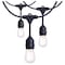 Satco 24 Foot LED String Light 12-S14 Lamps 2700K CCT Black 120V S8020R1 - alternate 1